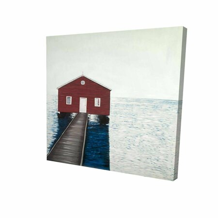 FONDO 16 x 16 in. Boathouse-Print on Canvas FO2776045